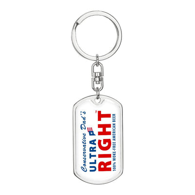 Conservative Dad's Ultra Right Beer Keychain