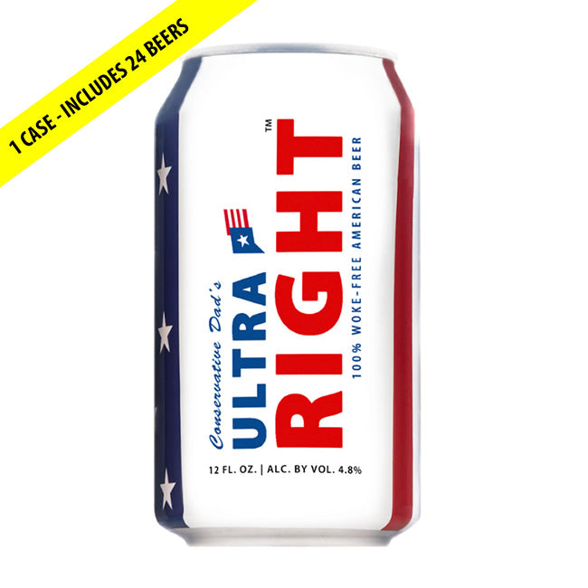 SOLD OUT! Conservative Dad’s Ultra Right Beer - Case (24 Beers)