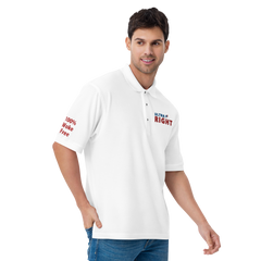 Official Conservative Dad ULTRA RIGHT Men's Premium Embroidered Polo