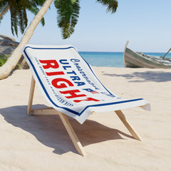 Official Conservative Dad's Ultra Right Beer Luxury Beach Towel