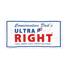 Official Conservative Dad's Ultra Right Beer Luxury Beach Towel