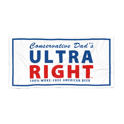 Official Conservative Dad's Ultra Right Beer Luxury Beach Towel