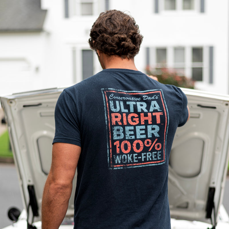 Ultra Right Beer 100% Woke-Free Faded T-shirt