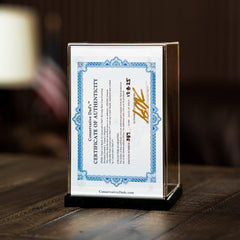 LIMITED EDITION: The Final Lost Batch Conservative Dad's "Revenge" Commemorative Authenticated, Signed, and Numbered Trump Mugshot Can in Display Case with Certificate of Authenticity