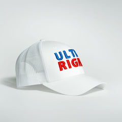 Official White Ultra Right Beer 3D Puff Hat