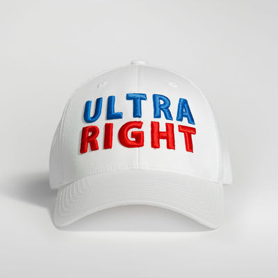 Official Ultra Right Beer White 3D Puff Hat