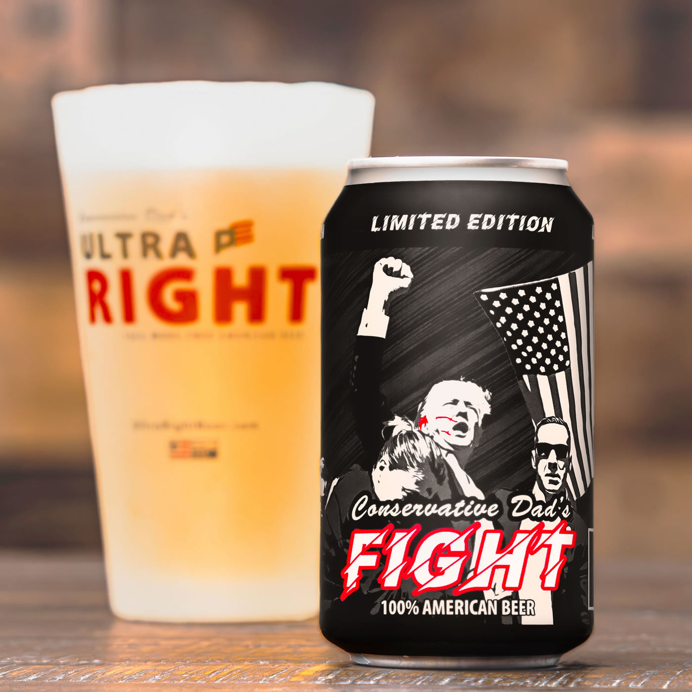 LIMITED EDITION Conservative Dad's FIGHT American Beer (6Pack
