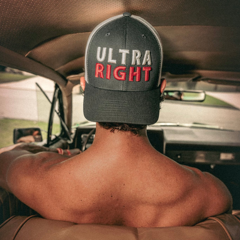 Official Navy/White & Solid Navy Ultra Right Beer 3D Puff Hats