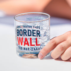 Border Wall Tee Kee Laaa Rocks Glass